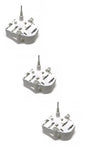 (3) VDO Metal Shaft STEPPER MOTORS for Dodge Caliber 06-08 Gauge Fuel Temp Speed