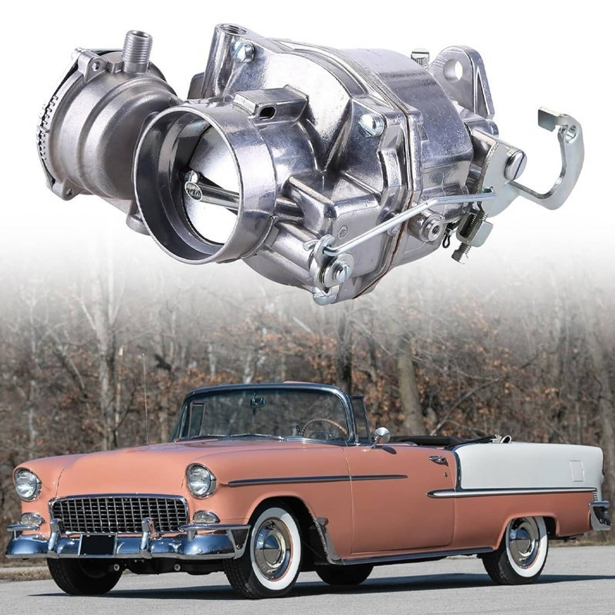 Solidspare For 1950-1956 Chevy Bel Air Rochester 235 1bbl Carburetor 3.8L & 3.9L 235Cu 6cyl