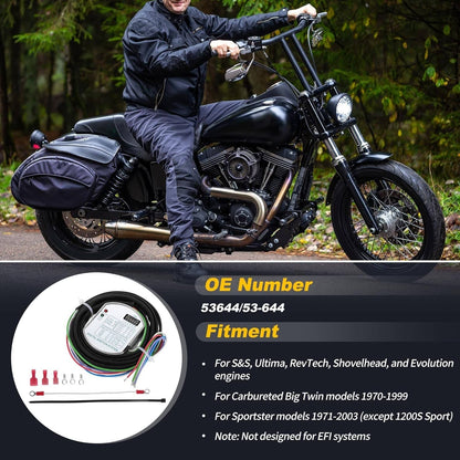 Solidspare For Harley Dyna Programmable Single Fire 53-644 Electronic Ignition Module