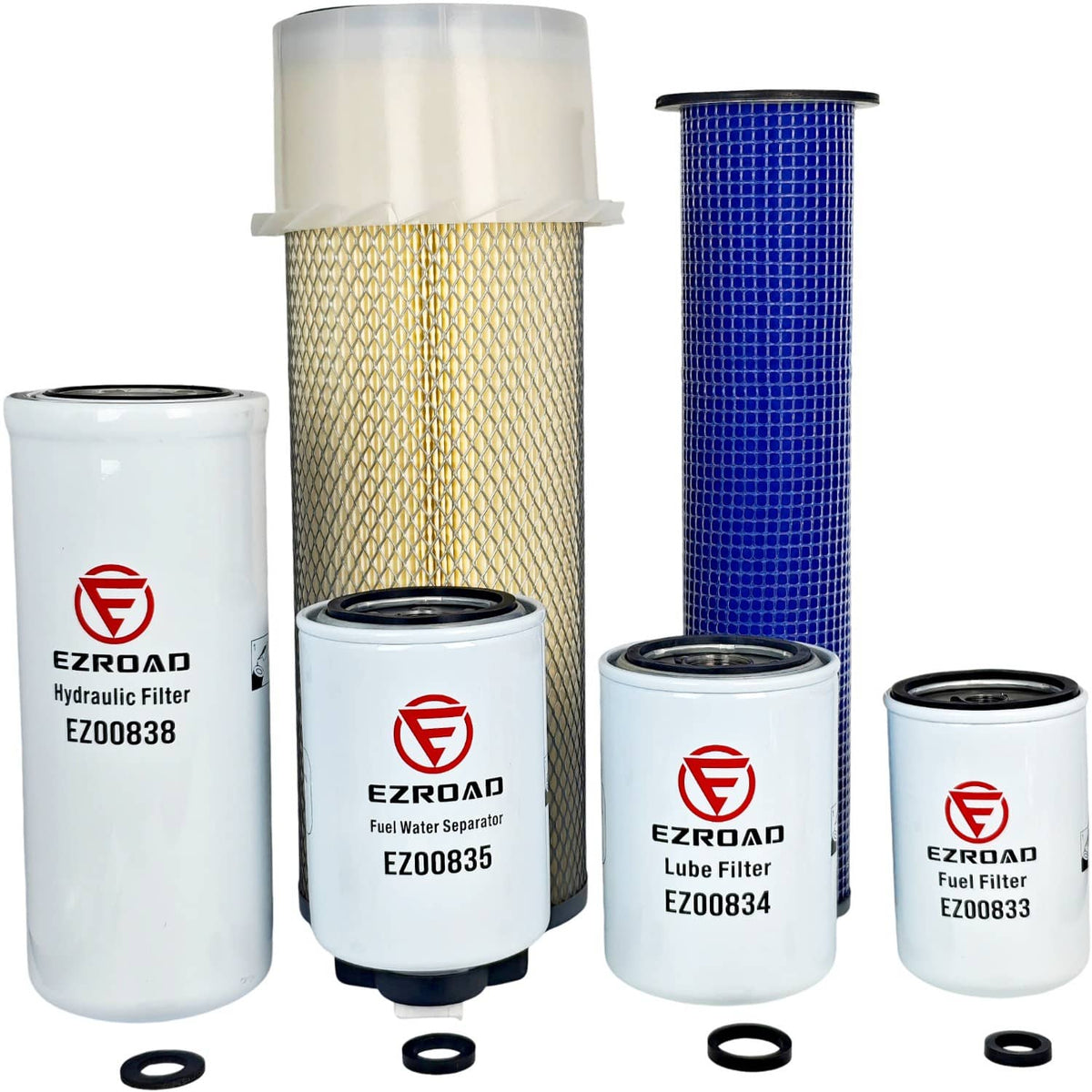 Solid Spare Maintenance Filter Kit Fit for Case 1845C 1840 4B3.9 Axial Seal Air Filter
