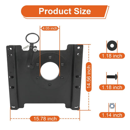 Solidspare Passenger Seat Swivel Kit for Ford Econoline E150 E250 E350 E450 Front Right