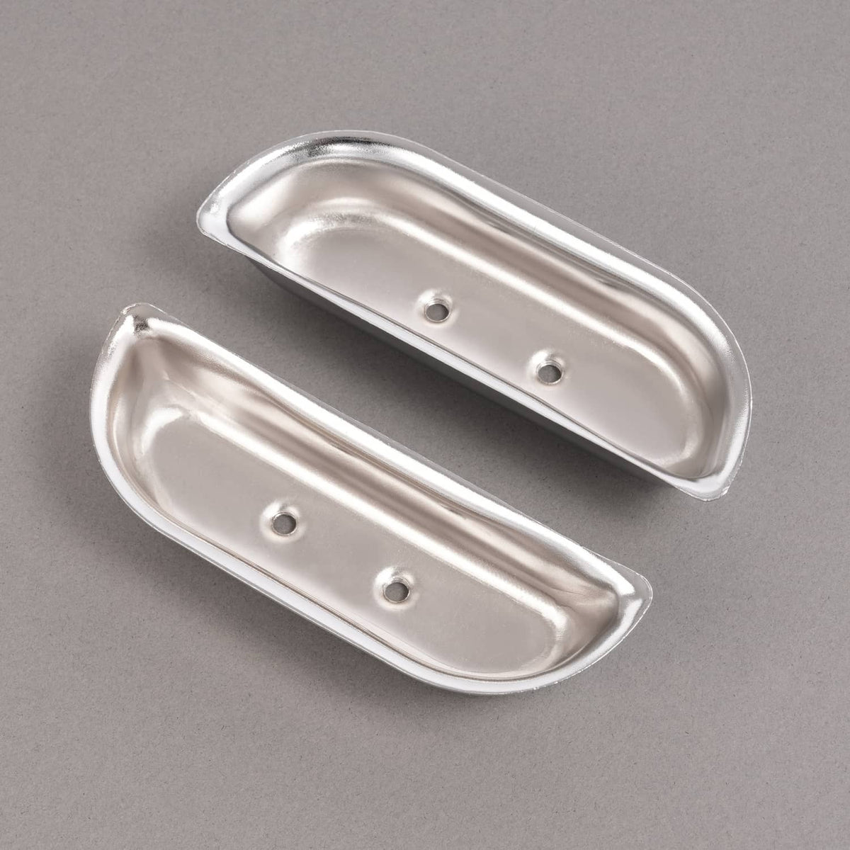 Solid Spare Fits Ford F-100 / F-150 / F-350 1973-1979 Door Panel Arm Rest Cups Steel Chrome