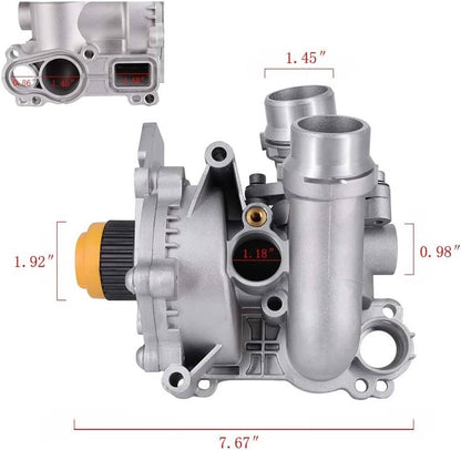 Solidspare Water Pump & Thermostat 06H121026 For Audi A3 A4 A5 VW CC Tiguan GTI 1.8T 2.0T