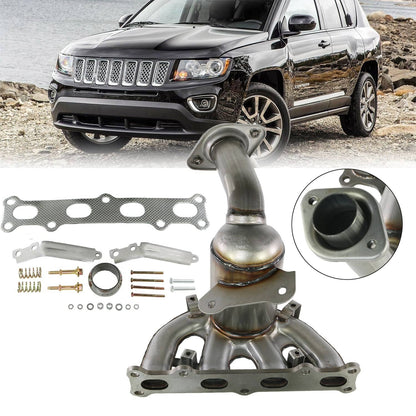 Solidspare Catalytic Converter Exhaust Manifold For Jeep Compass Patriot 2.4 4WD 2007-2017