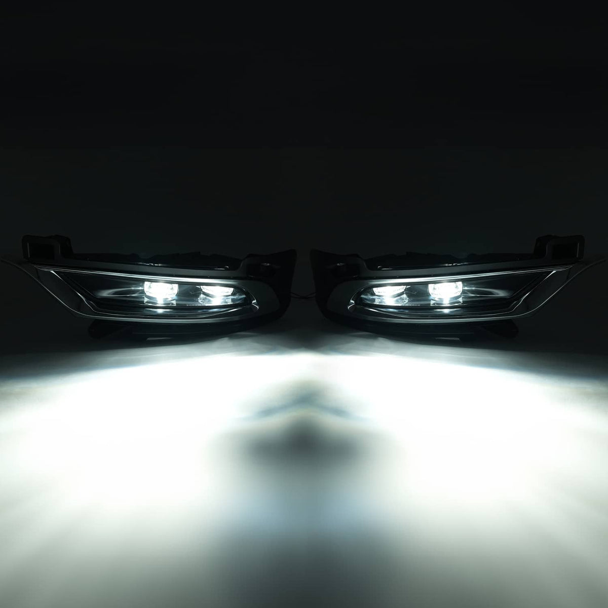 Solid Spare Pair LED Chrome Fog Lights Driver Passenger Side For Chrysler 300 2015-2024 2021