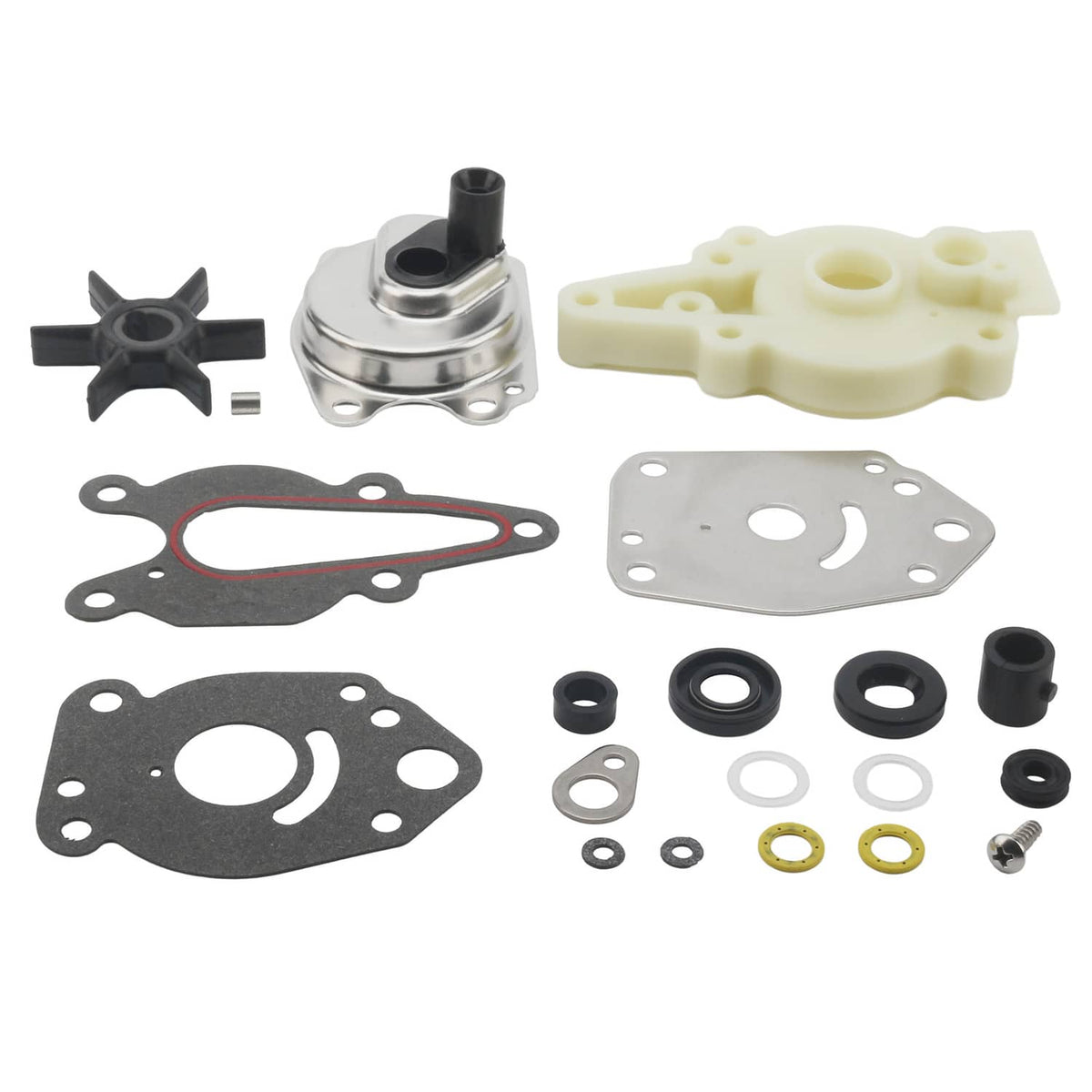 Solid Spare 46-42089A5 For Mercury Mariner 2&4 Stroke 6 8 9.9 15HP Water Pump Impeller Kit