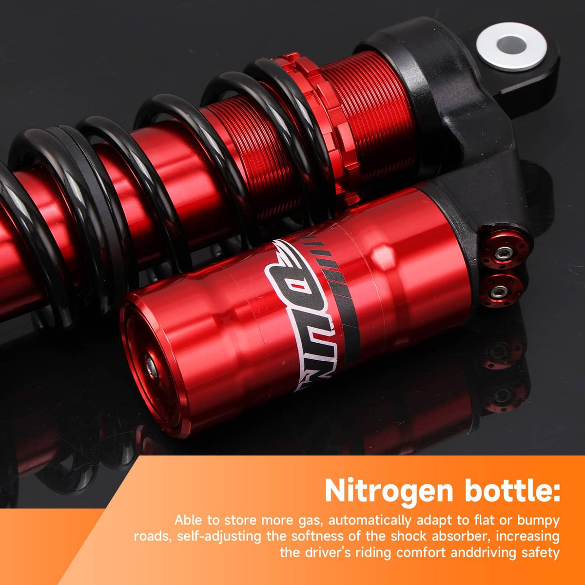 Solidspare 435mm Adjustable Rear Shocks For  Honda Rubicon 500 GPScape TRX500FGA 2004-2008