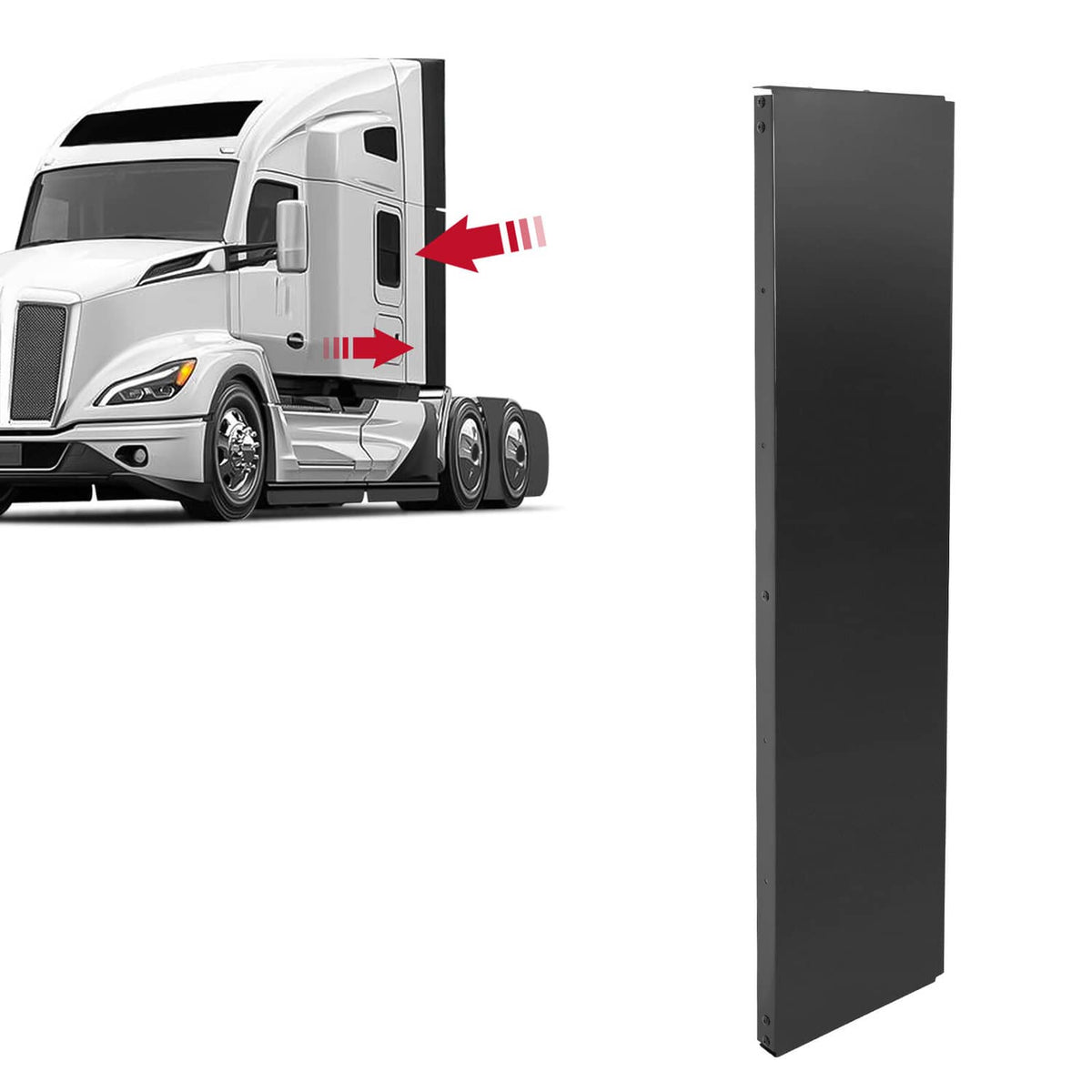 Solid Spare For Kenworth T680 2013-2022 Lower Left Or Right Side Cab Cabin Sleeping Fairing