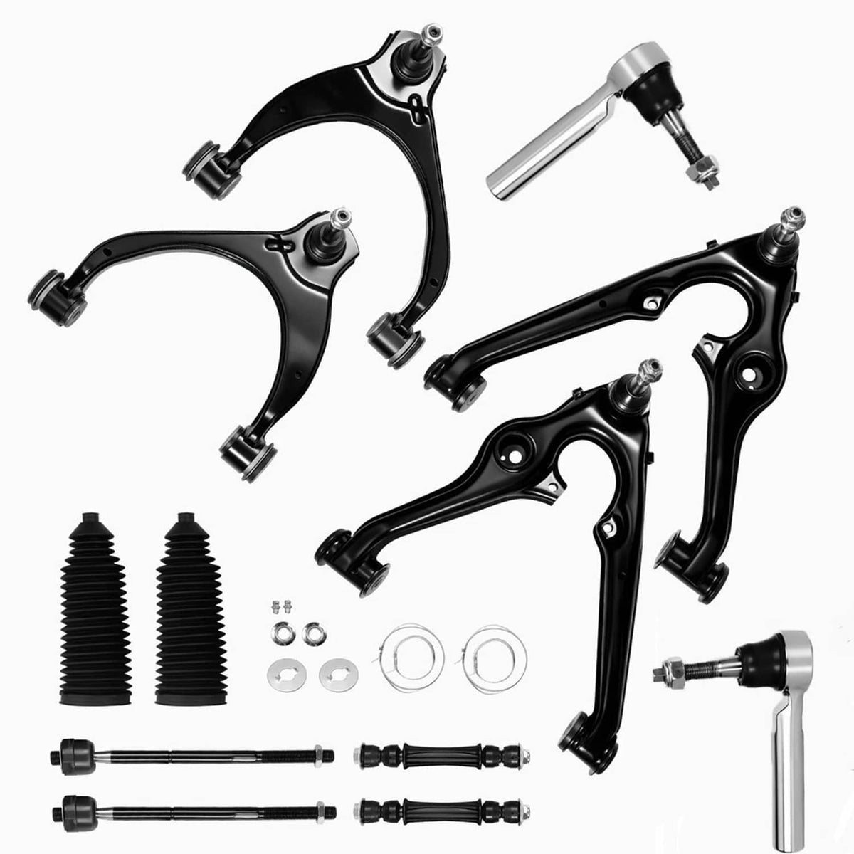 Solidspare For 16-18 GMC Sierra 1500 Yukon Front Sway Bar Control Arm & Ball Joint Tie Rod