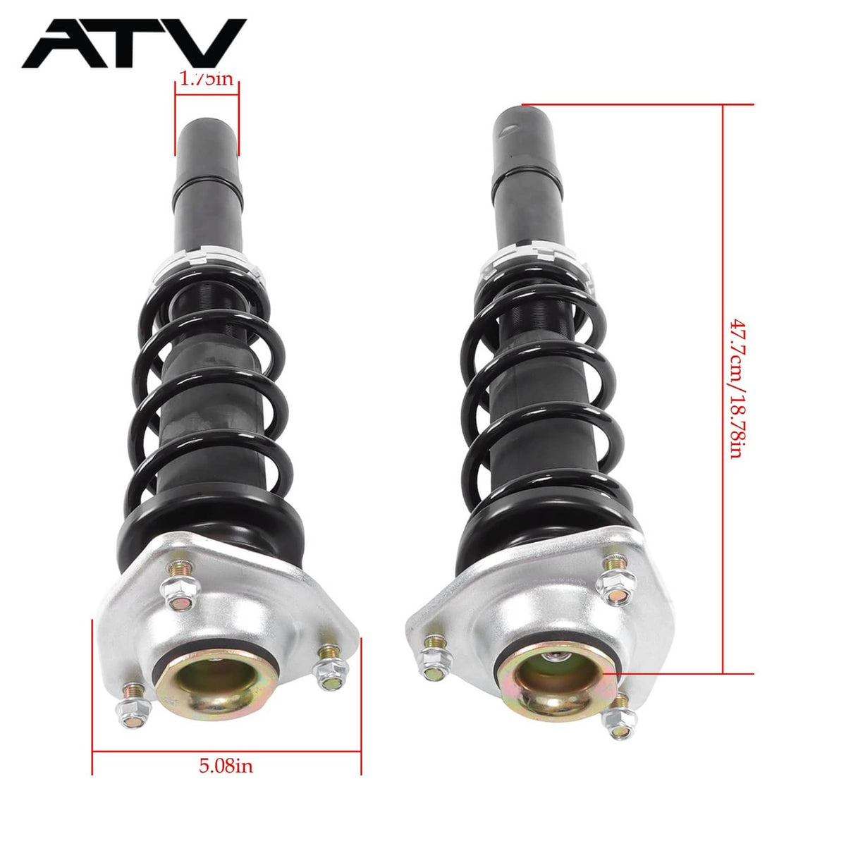 Solidspare 2004-2011 2× Front Shock Absorber For Kubota RTV900 900G 900R 900W K7561-99180