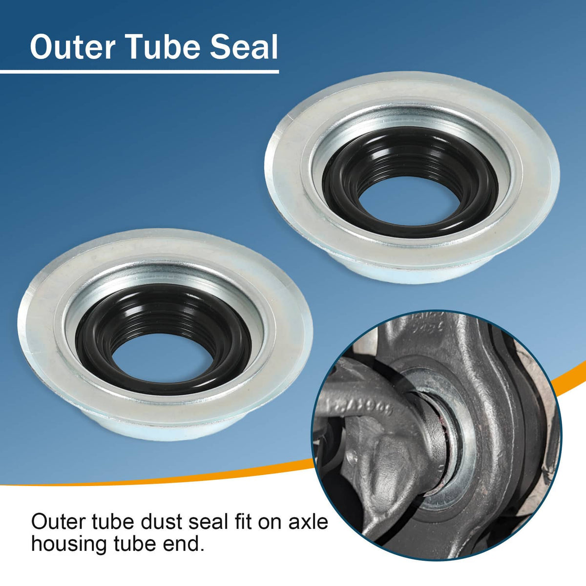 Solidspare Front Axle Seal And Greaseable U Joint Kit For Ford 2005-14 F250 F350 Super Duty