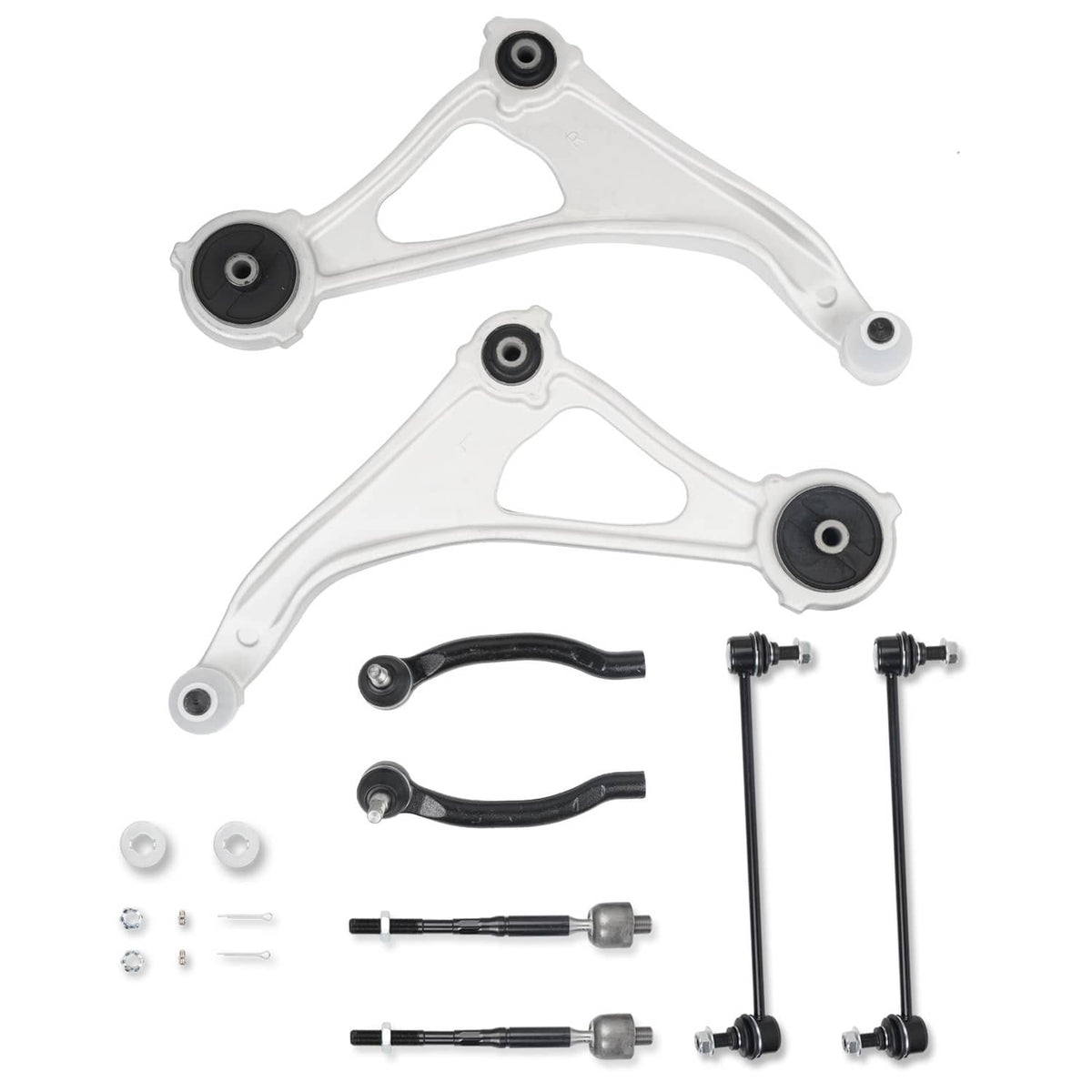 Solidspare 8Pcs Front Lower Control Arms Sway Bars Tie Rods Kit for Nissan Maxima 2016-2023