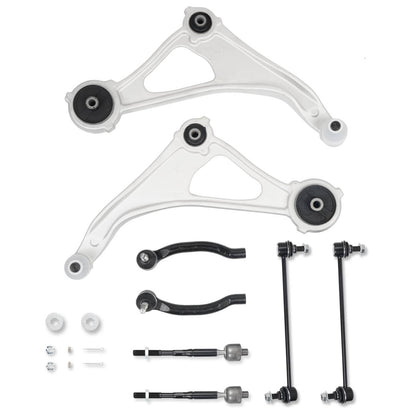 Solidspare 8Pcs Front Lower Control Arms Sway Bars Tie Rods Kit for Nissan Maxima 2016-2023