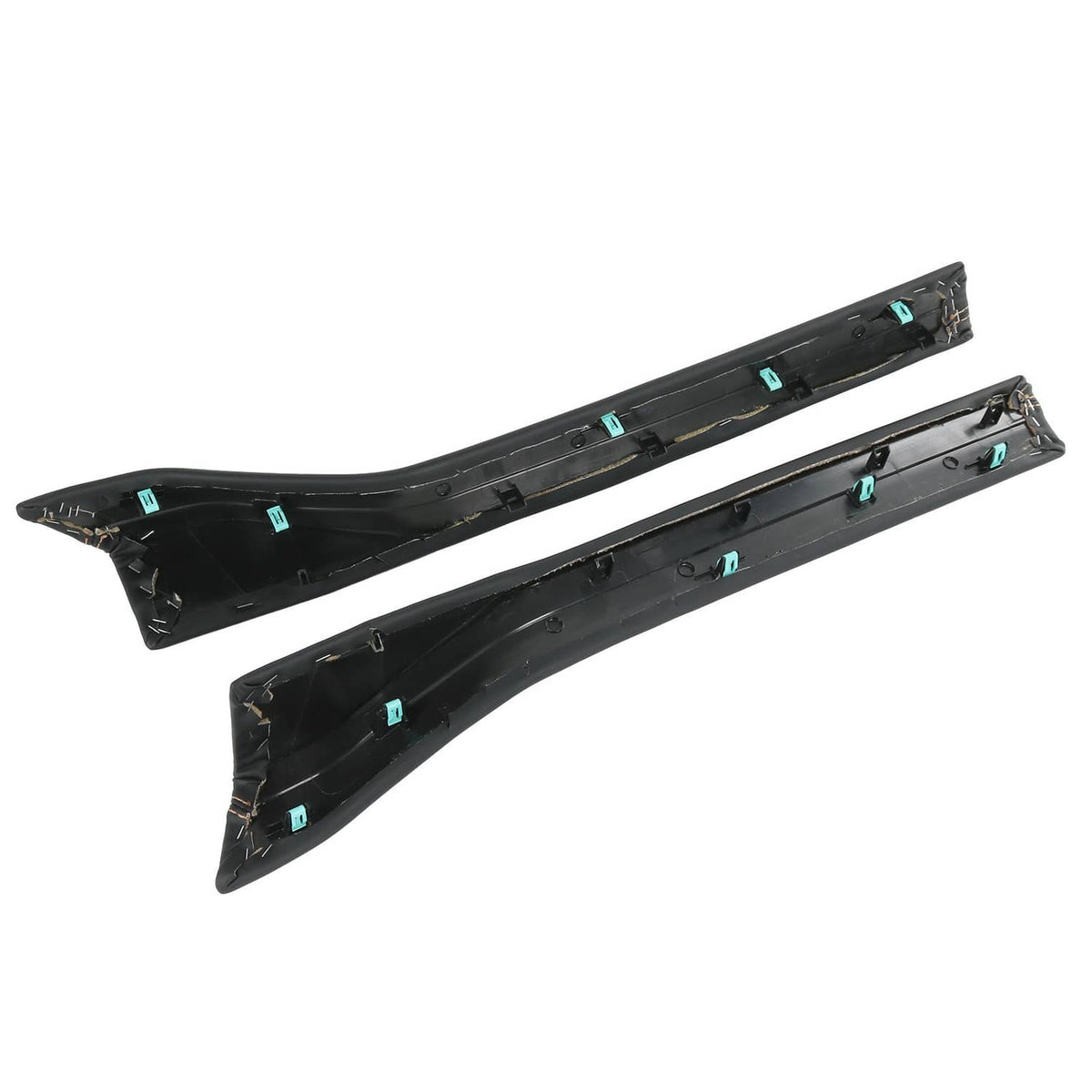 Solidspare Center Console Padded Black Leather Trim For 2023-2024 Ford Super Duty Limited