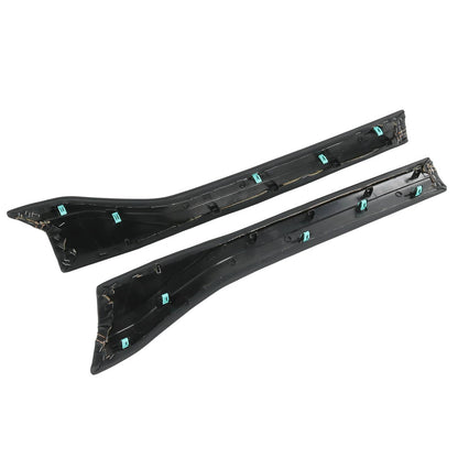 Solidspare Center Console Padded Black Leather Trim For 2023-2024 Ford Super Duty Limited
