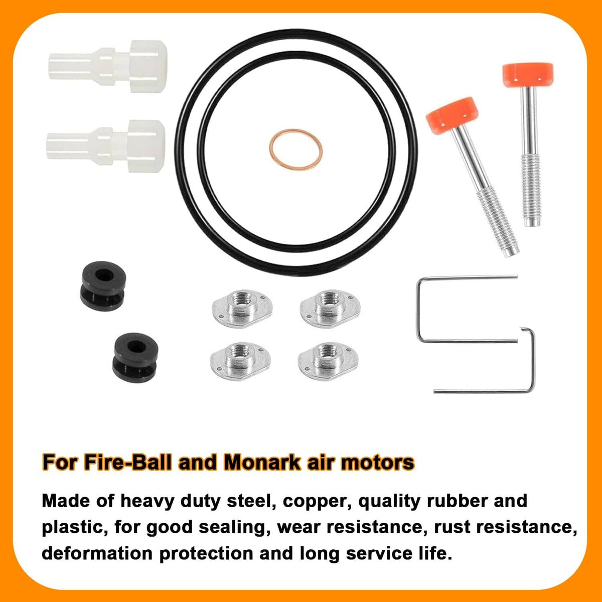 Solid Spare 206728 206-728 Air Motor Repair Kit for Graco Fireball Monark Pumps