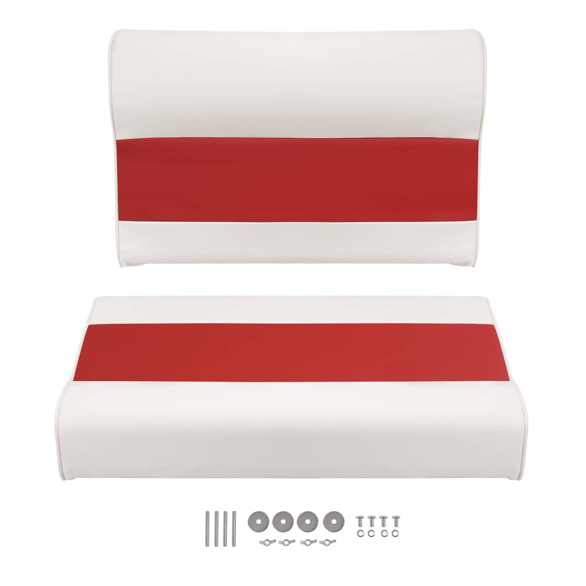 Solidspare #8WD95-1009 28" Boat Pontoon Bench Seat Cushion Set Seat Bottom+Seat Backrest