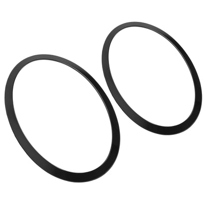 Solid Spare Pair Black Headlight Ring Bezel Cover Trim For Mini Cooper F55 F56 F57 2014-2021