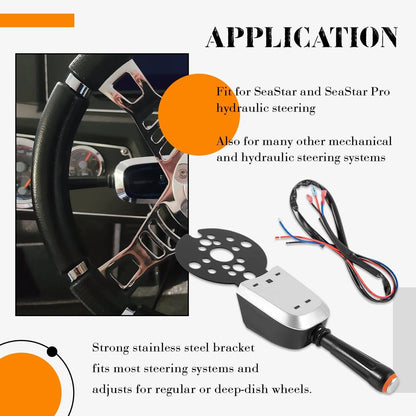 Solidspare PT1000-1P Pro Bezel Control Switch Blinker Trim/Jack Plate For Seastar Hydraulic