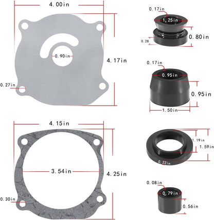 Solid Spare For Johnson Evinrude Water Pump Kit 5001594 BRP/OMC 140hp 150 175 200 V4 V6 V8