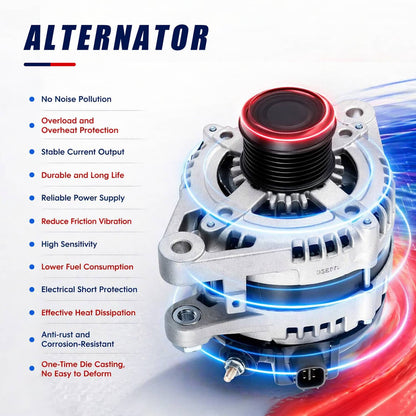 Solidspare Alternator 11326 For 2010-2016 Toyota Highlander 2007-2016 Sienna 3.5L 150A