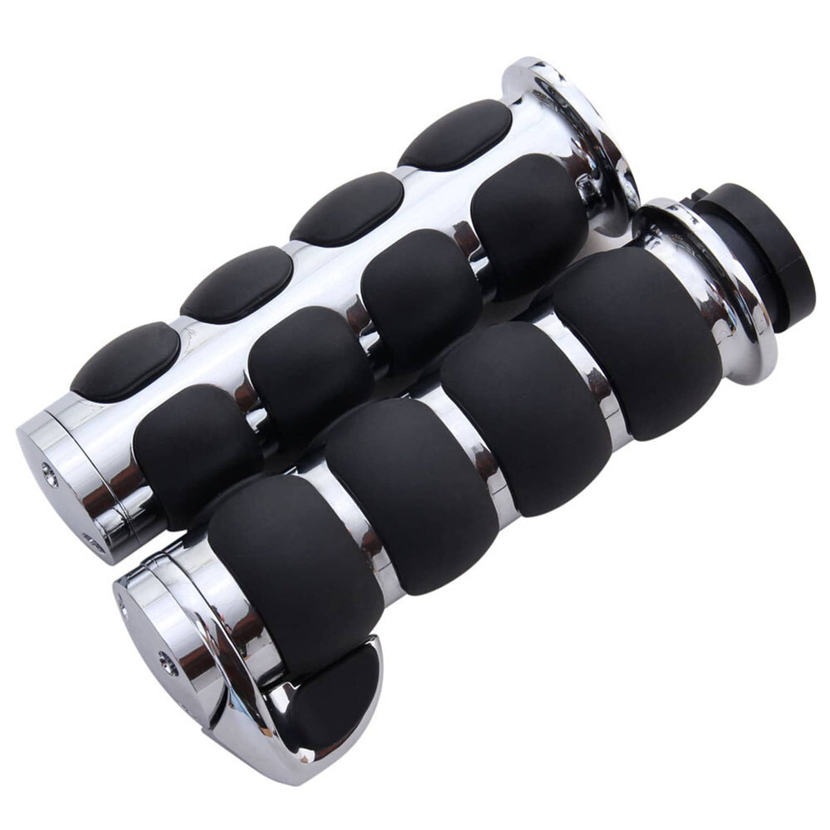 Solidspare 1" Handle Bar Hand Grips For Harley Electra Glide Road King Softail FL Dyna
