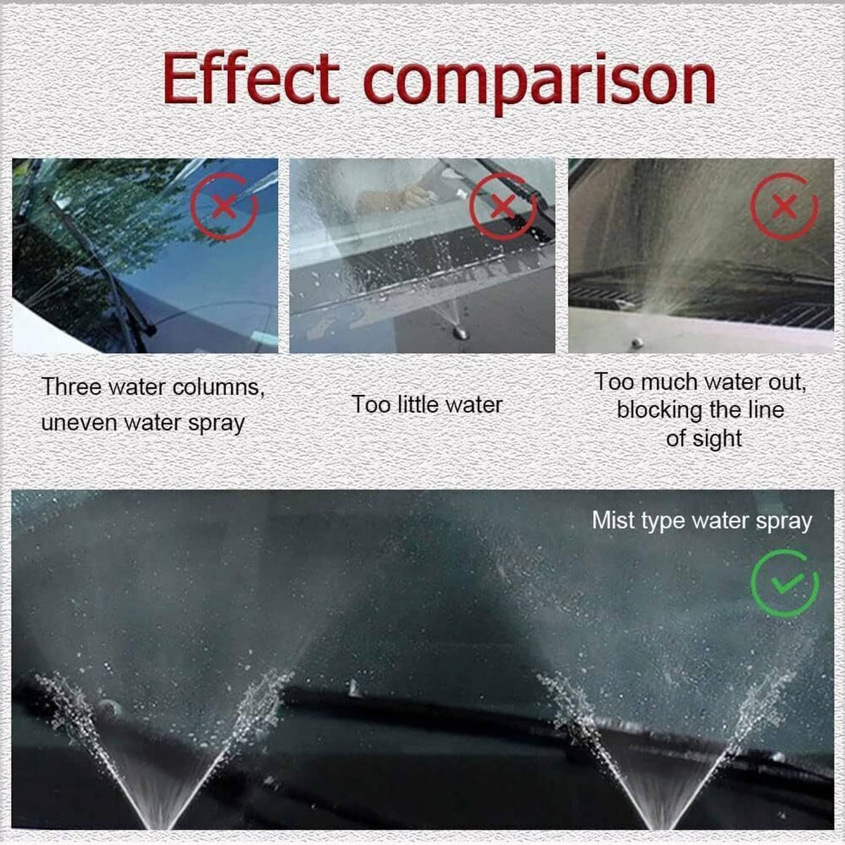 Solidspare Windshield Hood Nozzle Wiper Spray Kit For Honda Pilot 2009-2015 76810-SZA-A01ZA