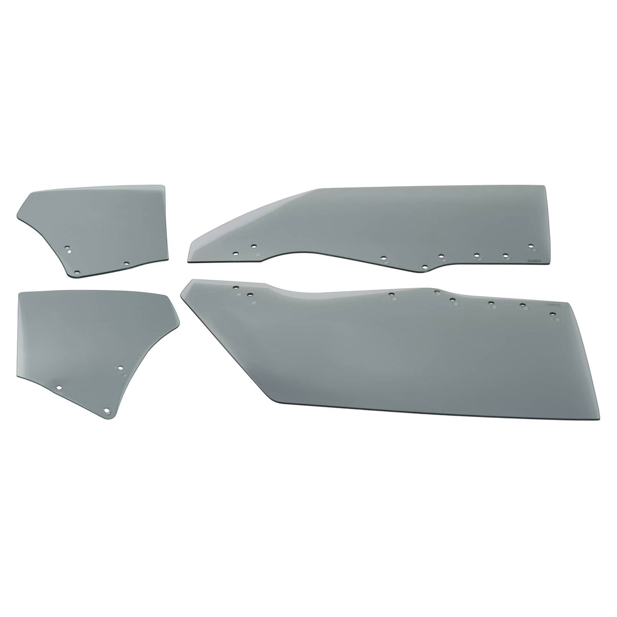 Solid Spare Fit Chevy Chevelle Malibu 2Door 1970-72 Quarter Side Door Window Glass Dark 4Pcs