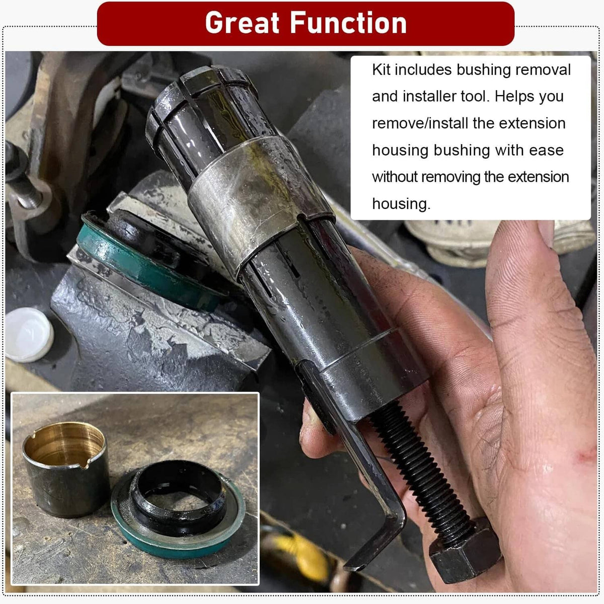 Solid Spare T-0160 Extension Housing Bushing Driver Remover Installer Tool For Transmission