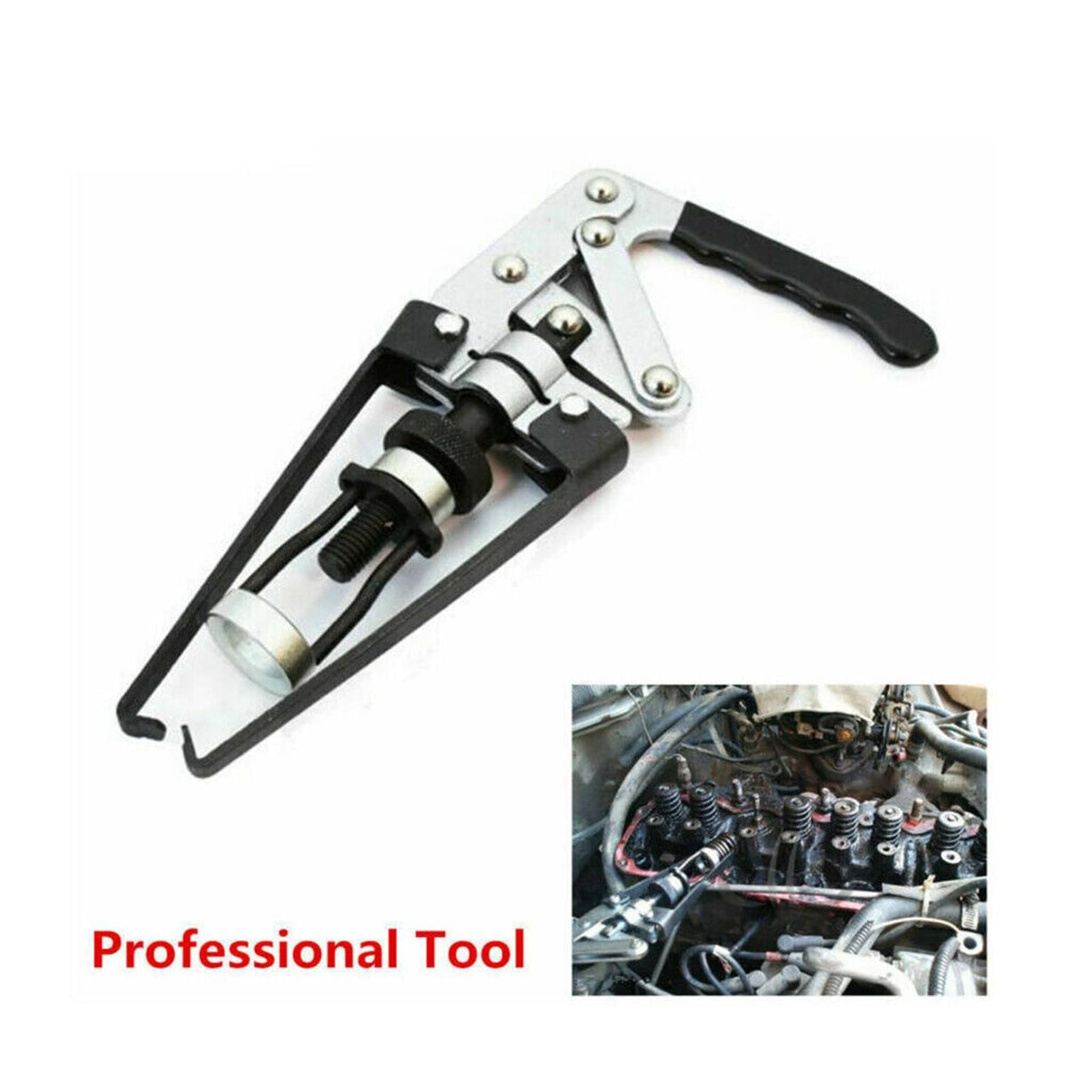 Solidspare Car X-Long Overhead Valve Spring Remover Compressor Stem Engine Seal Keeper Tool