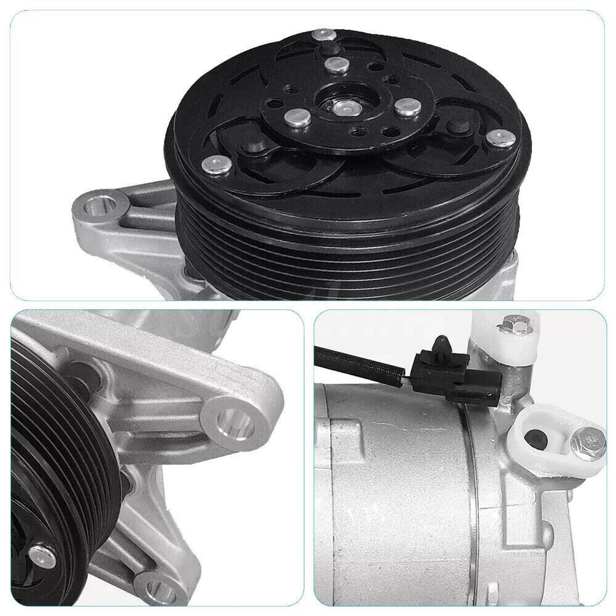 Solidspare A/C Compressor For 09-14 Nissan Maxima Murano Quest 14-19 Infiniti QX60 7 Groove
