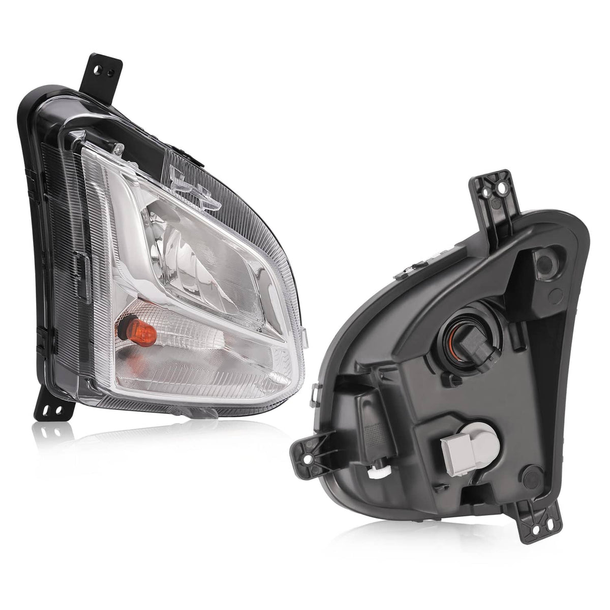 Solid Spare For Chevy Equinox 2018-2021 Bumper Fog Light Turn Signal Lamp w/Wiring Bulbs Set