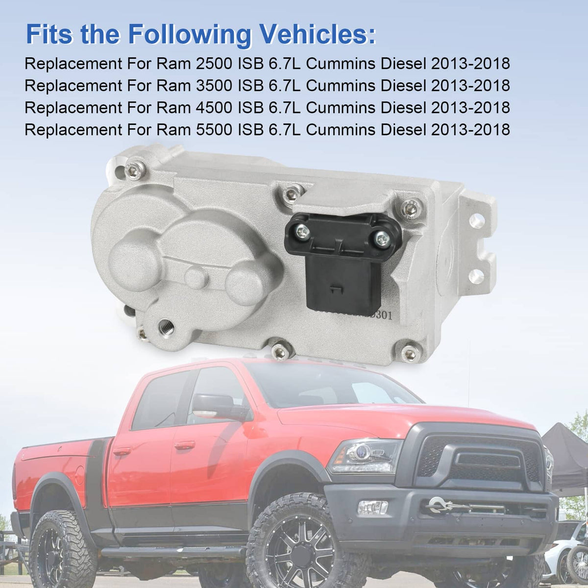 Solidspare 68445522AA Turbo Actuator HE300VG For 2013-2018 Ram 2500 3500 Cummins 6.7 Diesel
