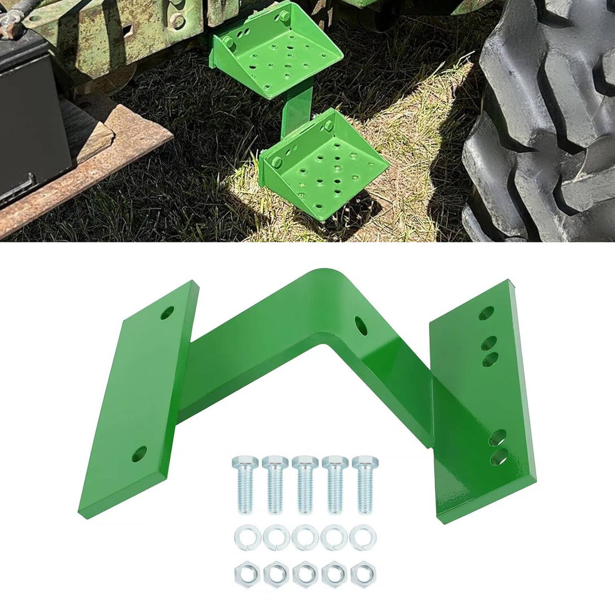 Solidspare Step Extension W/Mounting Bolts For John Deere 2510 2520 3010 3020 4010 4020