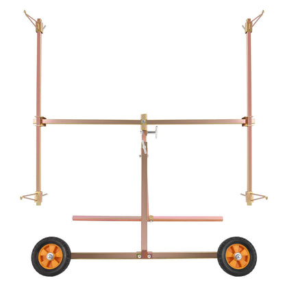 Solid Spare 45" Adjustable Paint Stand Rotating Panel Repair Tool For Auto Parts Hood Door