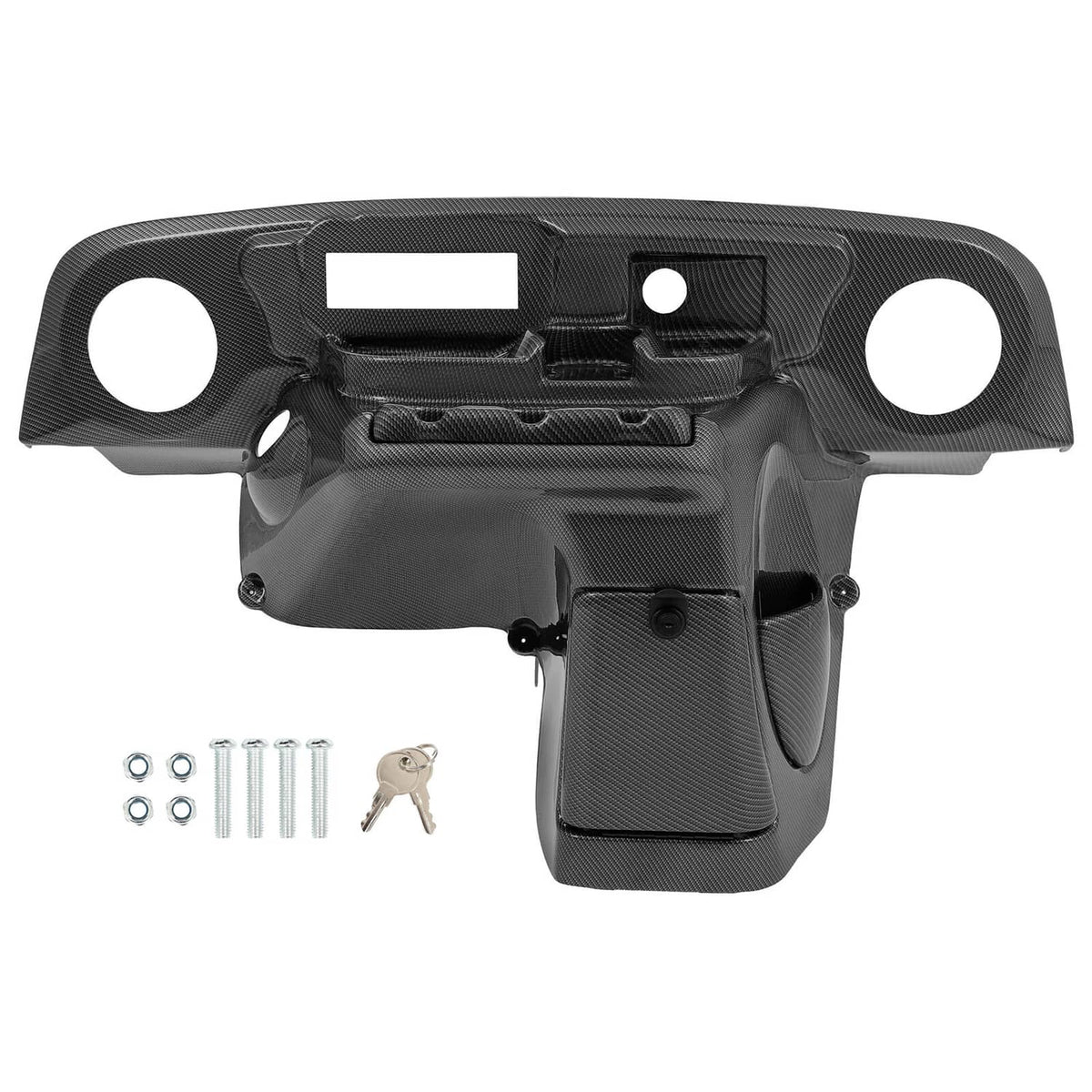 Solidspare Carbon Fiber Style Dash Dashboard W/ Radio Speaker Cutout For EZGO TXT 96-13