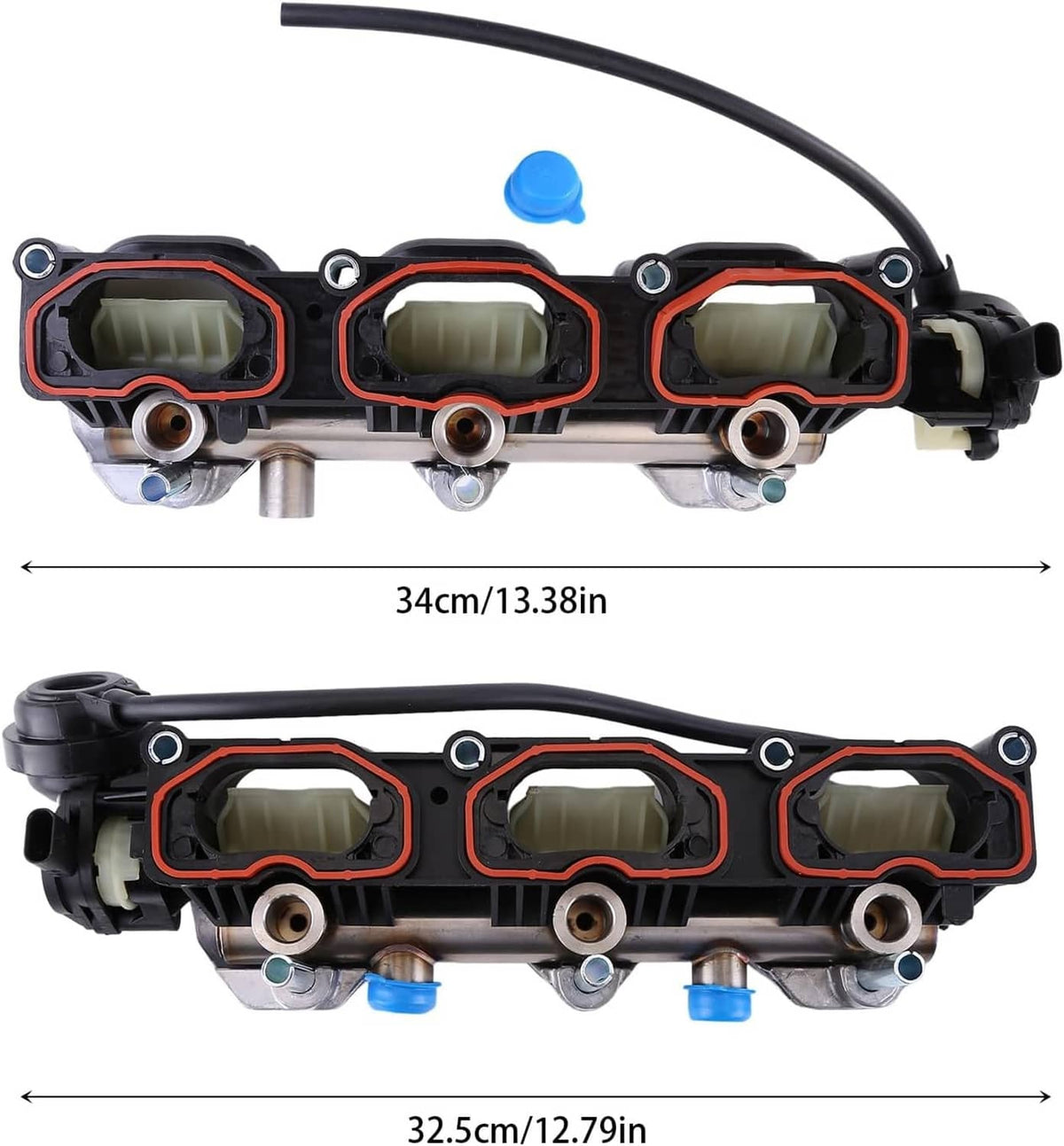 Solidspare Intake Manifold Pair L+R for Audi S4 S5 A6 A7 Q5 Q7 2010-2016 OE# 06E133109AF