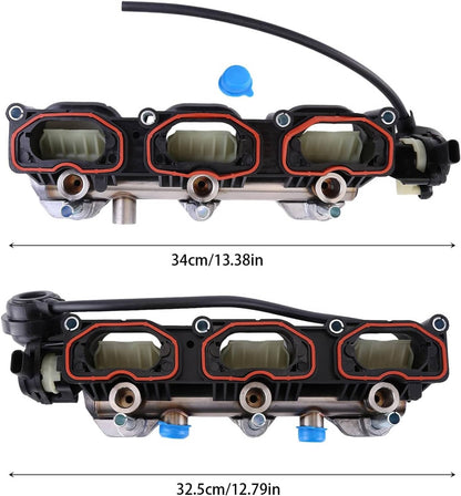 Solidspare Intake Manifold Pair L+R for Audi S4 S5 A6 A7 Q5 Q7 2010-2016 OE# 06E133109AF