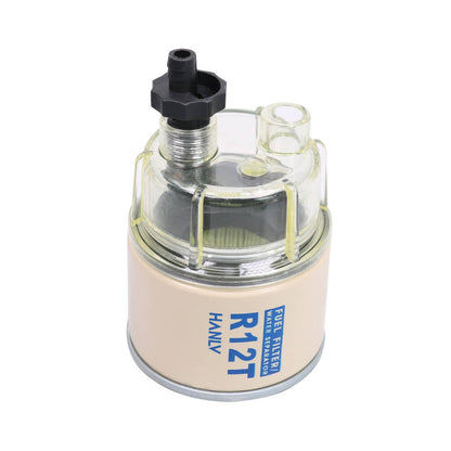 Solidspare R12T Fuel Filter Water Separator Spin-on with Water Collection Bowl For Marine