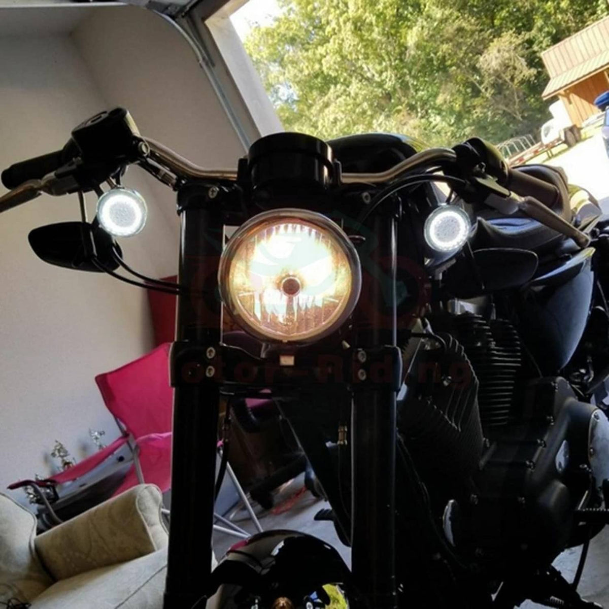 Solidspare Front 2" Led Turn Signal Light 1157 Bulb For Harley Touring Road Glide Limited