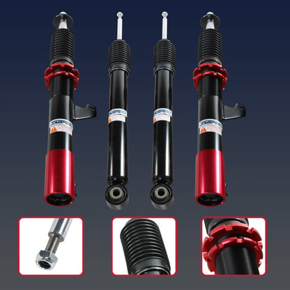 Solidspare Coilover Struts FOR VW MK5 MK6 GOLF/JETTA 06-14 Suspension Spring KIT Adj Height