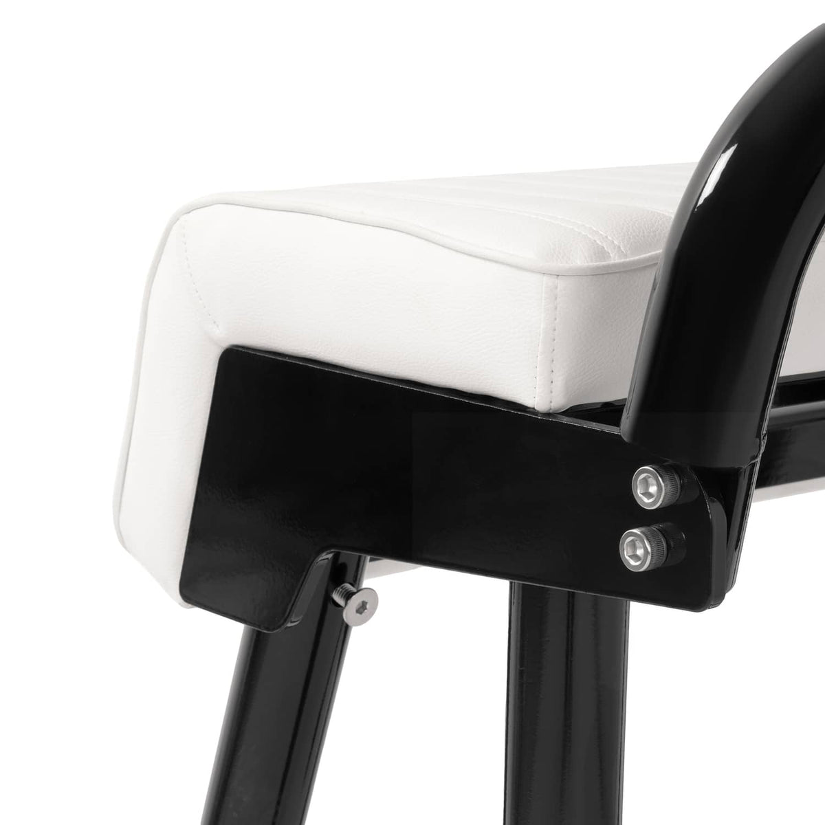 Solidspare 29" Leaning Post Seat W/ 4 Rod Holders Aluminium Boat Seat For Centre Console