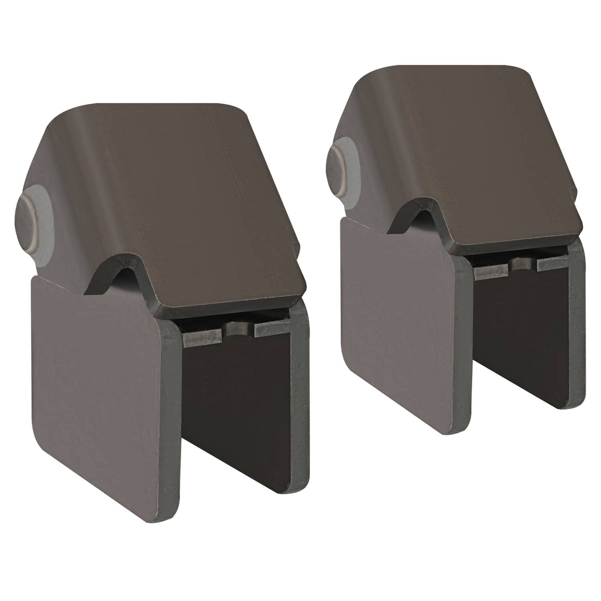 Solidspare (2) Weld-on Dump Truck Trailer Hinge Heavy Duty Steel Fit 2" Rectangular Tube