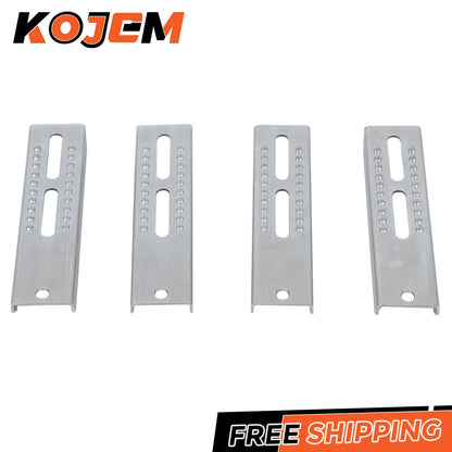 Solidspare (4)10" Boat Trailer Swivel Top Bunk Board Bracket Bolster Adjustable Bracket Kit
