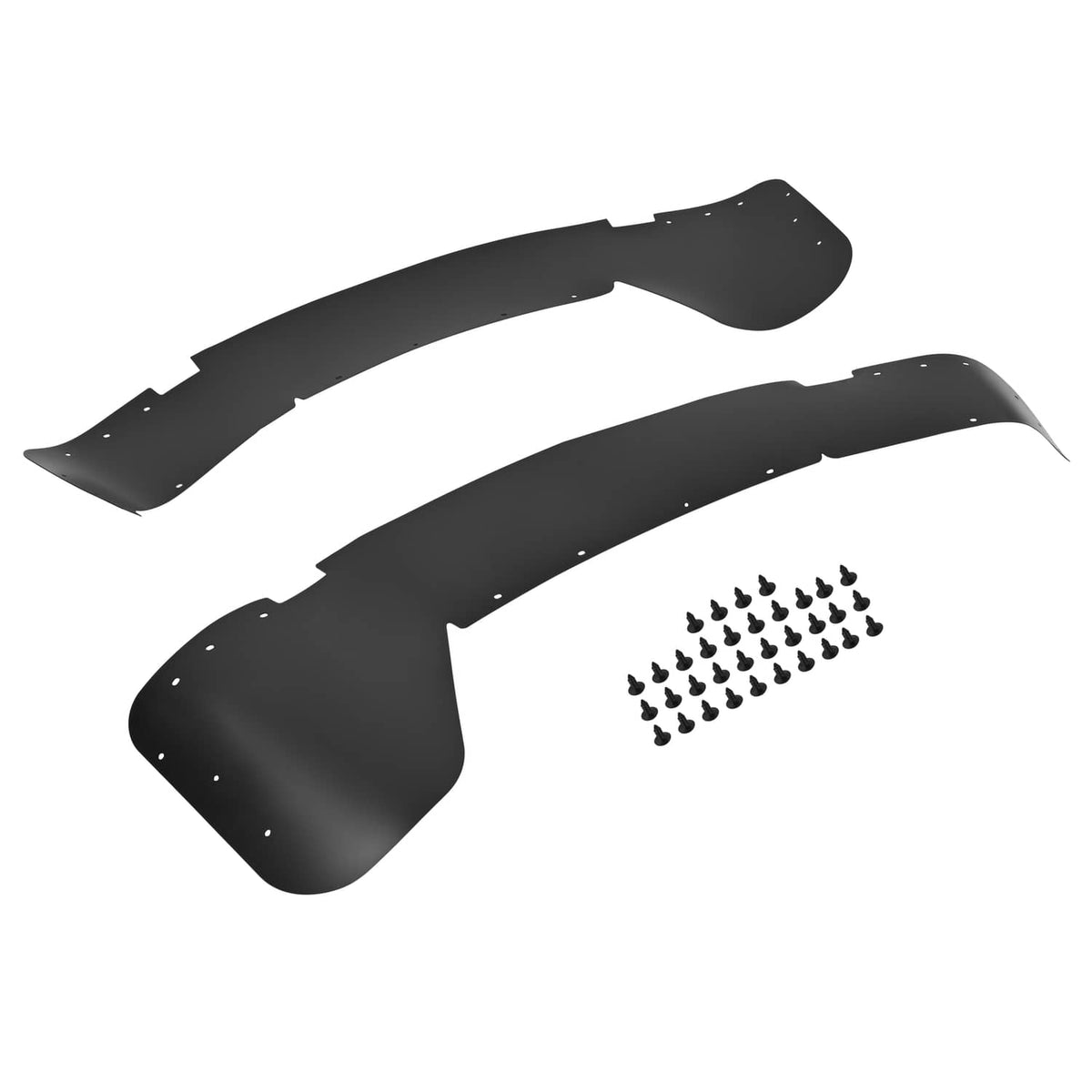 Solid Spare Rear Dually DRW Bed Inner Fender Flare Liners Set For Ford F350 F450 17 18 19-23