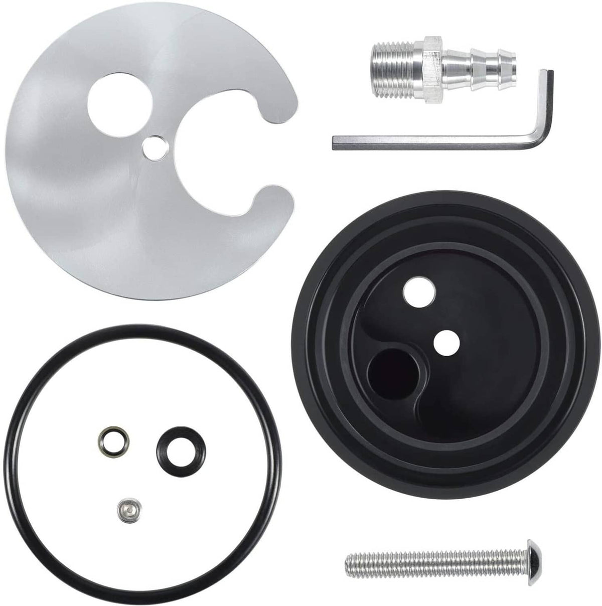 Solid Spare Fuel Tank Sump Kit for Cummins Powerstroke Duramax FASS Airdog Pump Diesel & Gas