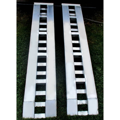 Solidspare 2Pcs 80"×15" 6000Lbs Car Trailer Ramps Truck Hook End Knife 1 Pair, Aluminum
