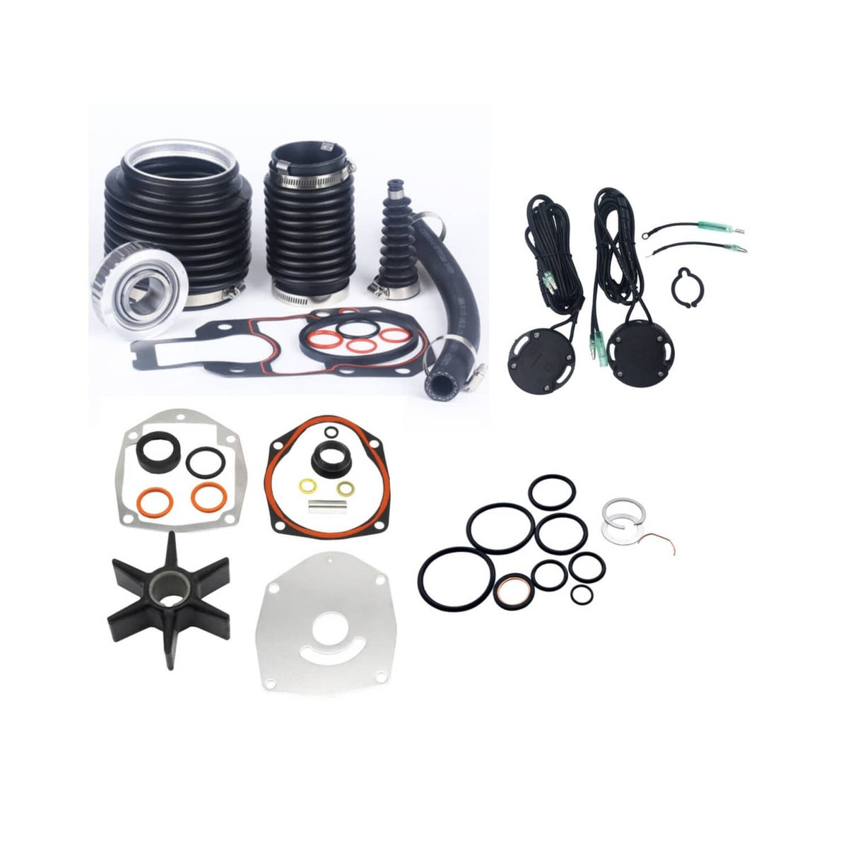 Solid Spare Seal Bellows Kit Fits MerCruiser Alpha one Gen 2 Transom 30-803099T 47-43026Q06