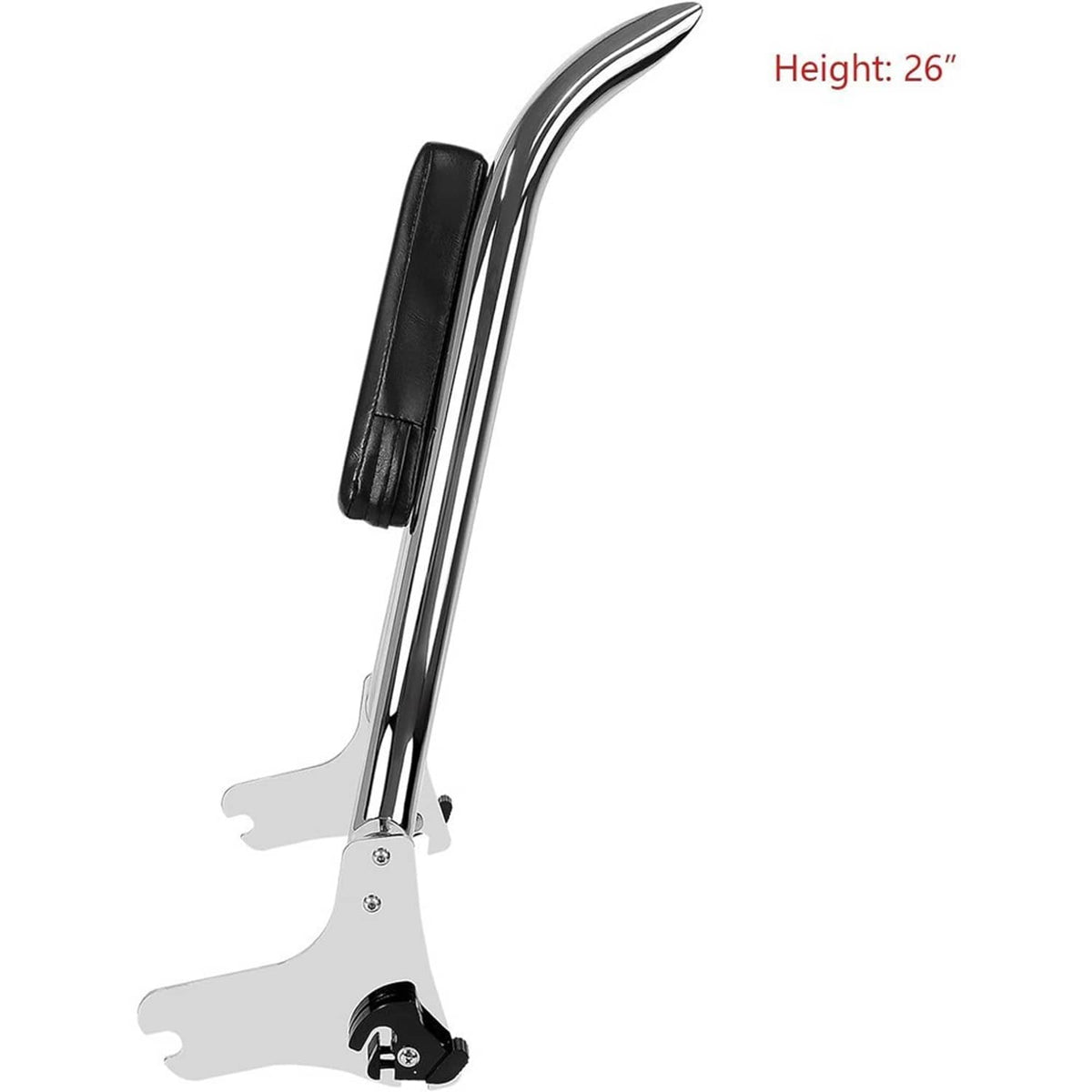 Solidspare New 22'' Chrome Backrest Sissy Bar For Harley Road King Electra Glide 1997-2008