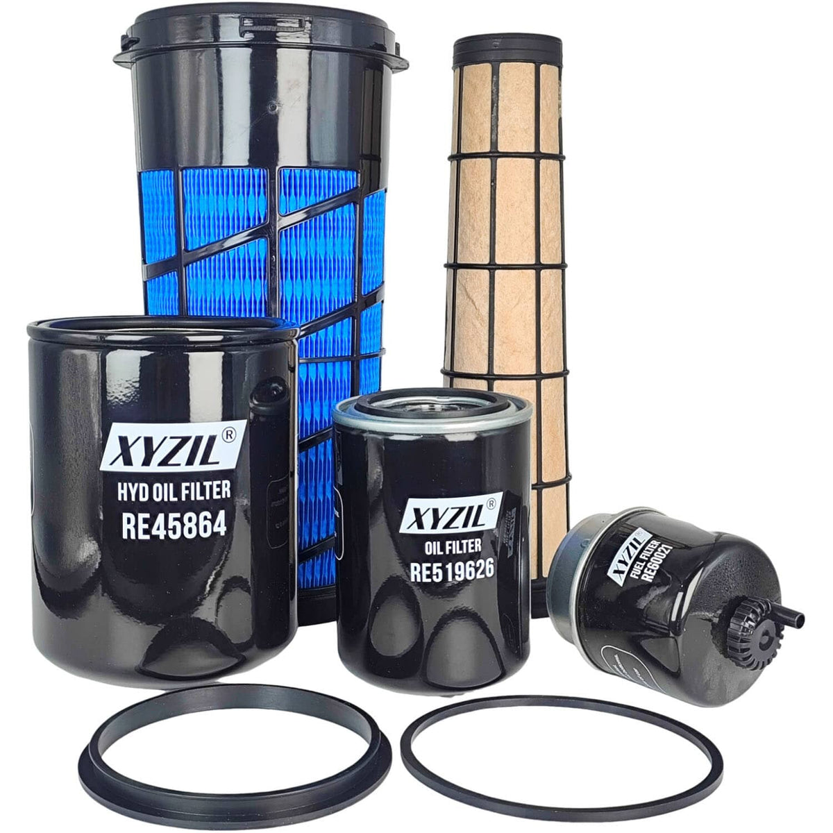 Solid Spare Service Filter Kit for John Deere RE282286 RE282287 RE60021 RE519626 RE45864